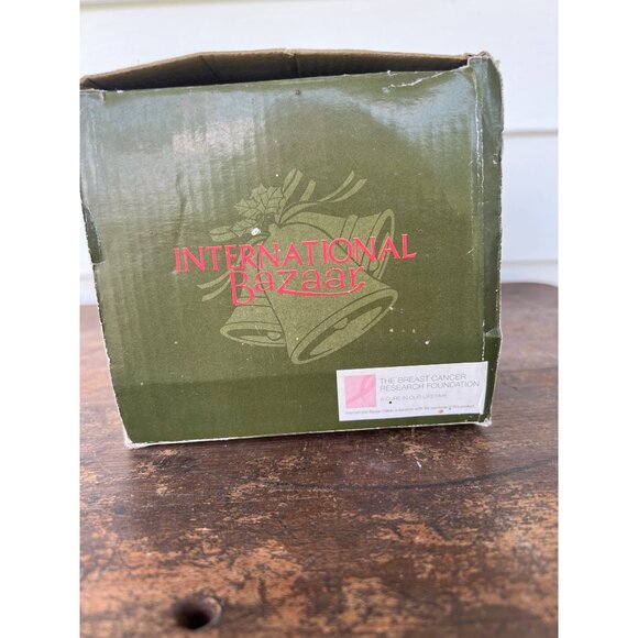 Vintage Porcelain Santa Claus Lamp With Light & Bells Included E3 - Picture 4 of 5